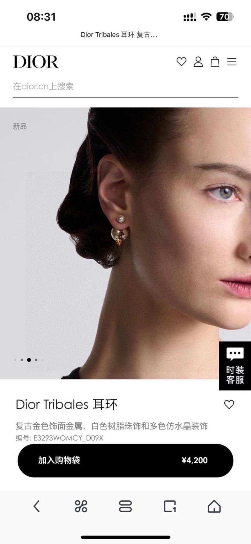 chr1st1an D10r earrings